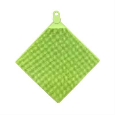 Multifunctional Antibacterial Dish Kitchen Cleaning Sponge Square Silicone Scrubber Brush